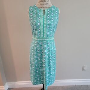 Talbots Sleeveless Shift Dress - Size Medium